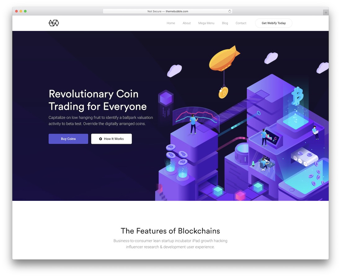 webify finance investment wordpress theme